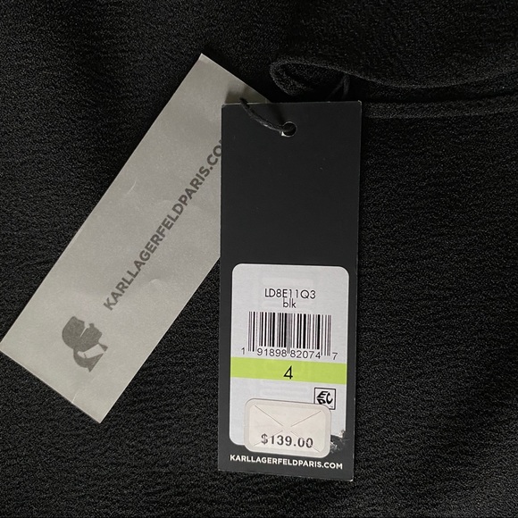 LBD Karl Lagerfeld Paris NWT Tulip sleeve dress - Picture 6 of 9